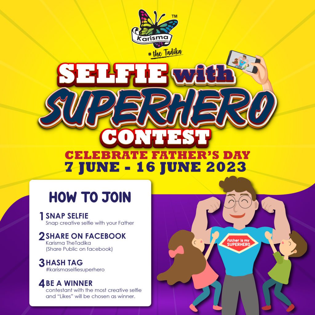 Karisma Education Group Event Selfie with superhero